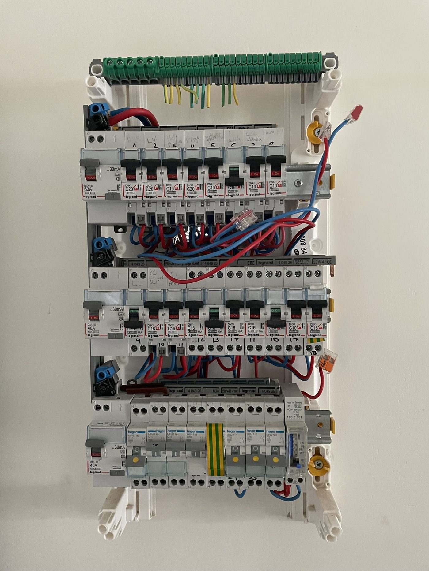 Nouveau tableau électrique Legrand