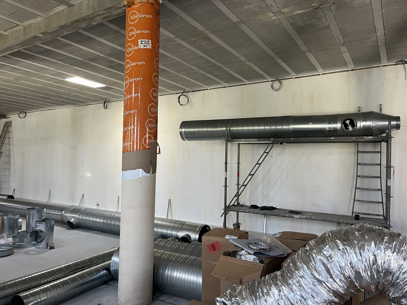 Réseau de gaines de ventilation